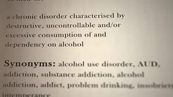 Alcoholism Definition Stock Footage