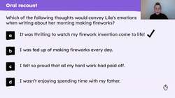 Planning the first diary entry based on 'The Firework Maker's Daughter' Instructional Video