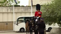 Armed forces prepare for state funeral at Wellington Barracks News Clip