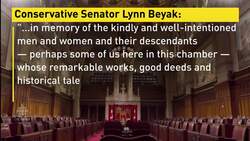 Senator defends residential school system News Clip