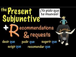 Spanish Present Subjunctive with Recommendations & requests (R) Instructional Video