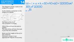 GCSE Secondary Maths Age 13-17 - Shapes & Area: Volume - Problem - Explained Instructional Video