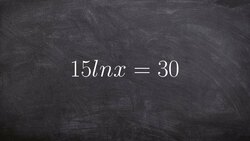 Learn how to solve a natural logarithmic equation by converting to exponential form Instructional Video