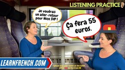 REAL French Conversation & Listening Practice | At the train station Instructional Video