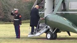 CLEAN : Donald Trump leaves the White House to head to Floria News Clip
