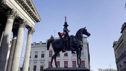 Rumoured Banksy piece appears outside the Gallery of Modern Art in Glasgow News Clip