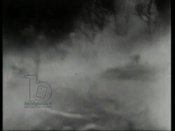 Tank battle and RAF air strike in Mortain, Normandy, 1944 Stock Footage