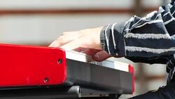 Hands Playing Keyboard Stock Footage