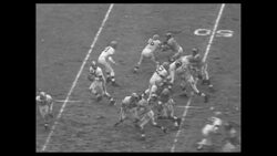 2nd - 4th quarter of 1955 football game in which the Browns beat the Rams for the 1955 NFL Championship in Los Angeles News Clip