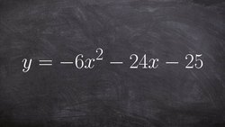 How to math transfer and equation from standard form to vertex form Instructional Video