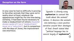The theme of deception in 'Animal Farm' Instructional Video