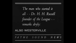 Dr. H. H. Russell, founder of the Anti-Saloon League News Clip