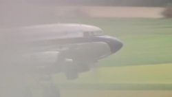Dakota aircraft landing at Imperial War Museum Duxford as part of the D-Day 75 anniversary commemorations News Clip