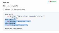 Learn Java from Scratch - A Beginner's Guide - Step 06 - Understanding Object Composition - an Exercise - Books and Reviews Instructional Video