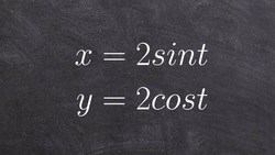 Learn how to eliminate the parameter with trig functions Instructional Video