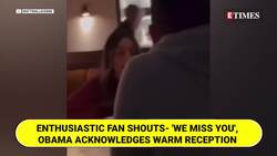 Barack Obama's Solo Dinner Turns Into Massive Fan Fest, Loud Applauds & Cheer Take Over Restaurant News Clip