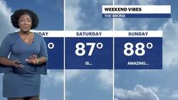 Muggy and cloudy conditions continue with less humidity for the Bronx area News Clip
