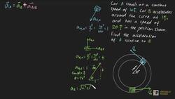 Relative Acceleration Example 1 Instructional Video