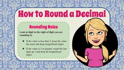 How to Round a Decimal to the Ones Digit Instructional Video