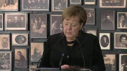 Merkel speaks at former Nazi death camp Instructional Video