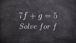 How to solve a two step literal equation Instructional Video