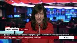 Race for Liberal leadership shrinks as Champagne, Clark bow out News Clip