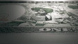 1 Eritrean Nakfa Reverse  Micro Displacement Close Up Macro Stock Footage