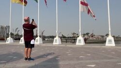 CLEAN : English flag flown at half mast in Qatar News Clip