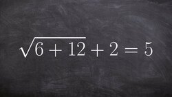 Learn How to Solve a Radical Equation by Squaring Both Sides Instructional Video