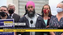 Protests, security concerns cancel Trudeau campaign event News Clip