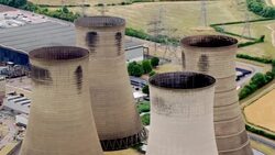 Aerials of West Burton A Power Station News Clip