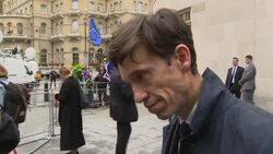 Rory Stewart MP arriving at BBC Broadcasting House News Clip