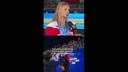 Summer McIntosh shows off 4 gold medals from world aquatics championships News Clip