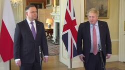 Boris Johnson welcomes Polish President to Downing Street News Clip