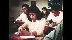 1930s, SANTA FE INDIAN SCHOOL IN NEW MEXICO. Stock Footage