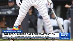 What are the torpedo-shaped bats creating a stir in the MLB? News Clip
