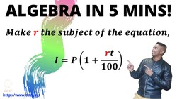 Learn how to change the Subject of an Equation. Instructional Video