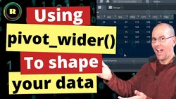 Use pivot_wider() to shape your data - R programming for beginners Instructional Video