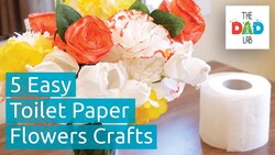 How to Make 5 Different Flowers With Toilet Paper Instructional Video