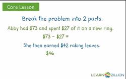 Solving Multistep Word Problems with Two Equations Instructional Video