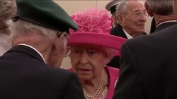 The Queen meeting Normandy veterans News Clip
