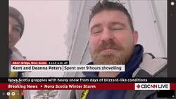Cape Breton's epic snowfall seen in couple's viral photo News Clip