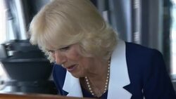 Camilla having a tour of aircraft carrier HMS Prince of Wales News Clip