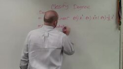 Learn how to classify a polynomial based on the degree Instructional Video