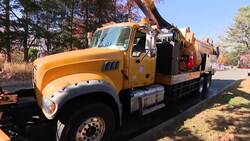 Crews clear leaves, debris ahead of expected rain across LI News Clip