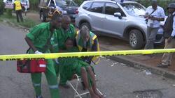 Gunfire; woman casualty taken out of Kenya hotel Instructional Video