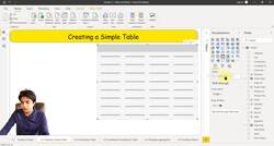 Business Intelligence with Microsoft Power BI - with Material - Creating a Table Instructional Video