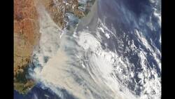 Satellite captures Australia wildfires smoke plume Instructional Video