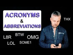 English Vocabulary lesson on ACRONYMS AND ABBREVIATIONS (NEW ENGLISH WORDS) Instructional Video