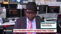 South Africa's Godongwana: 10% Chance Ramaphosa Resigns News Clip